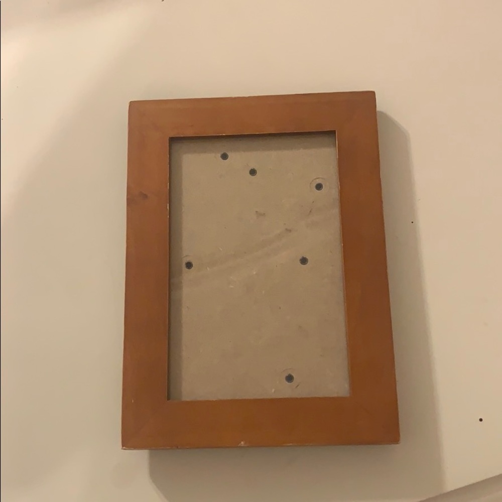 a brown picture frame